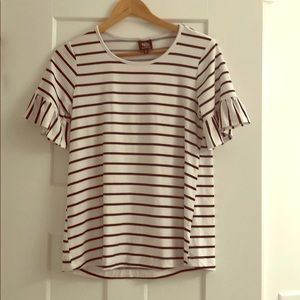 Bobeau stripe top